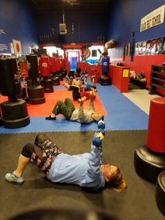 Fitness training with weights