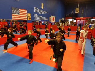 Students and instructors training at Williams Martial Arts in Rochester, NY
