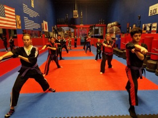 Kids karate class at Williams Martial Arts