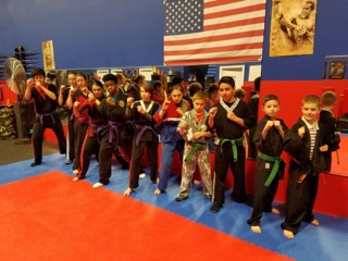 Youth students at Williams Martial Arts